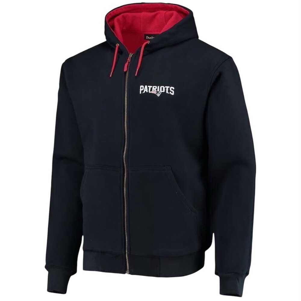 Dunbrooke New England Patriots Craftsman Thermal-Lined Zip Hoodie, Medium